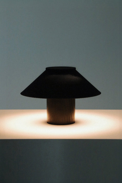 The Dappled Lamp - Charred Ash Wood