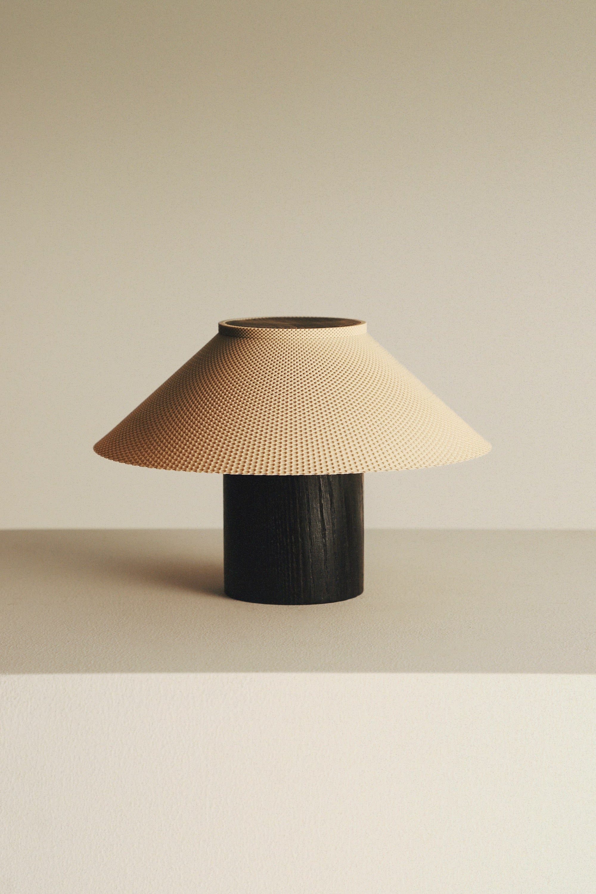 The Dappled Lamp - Charred Ash Wood