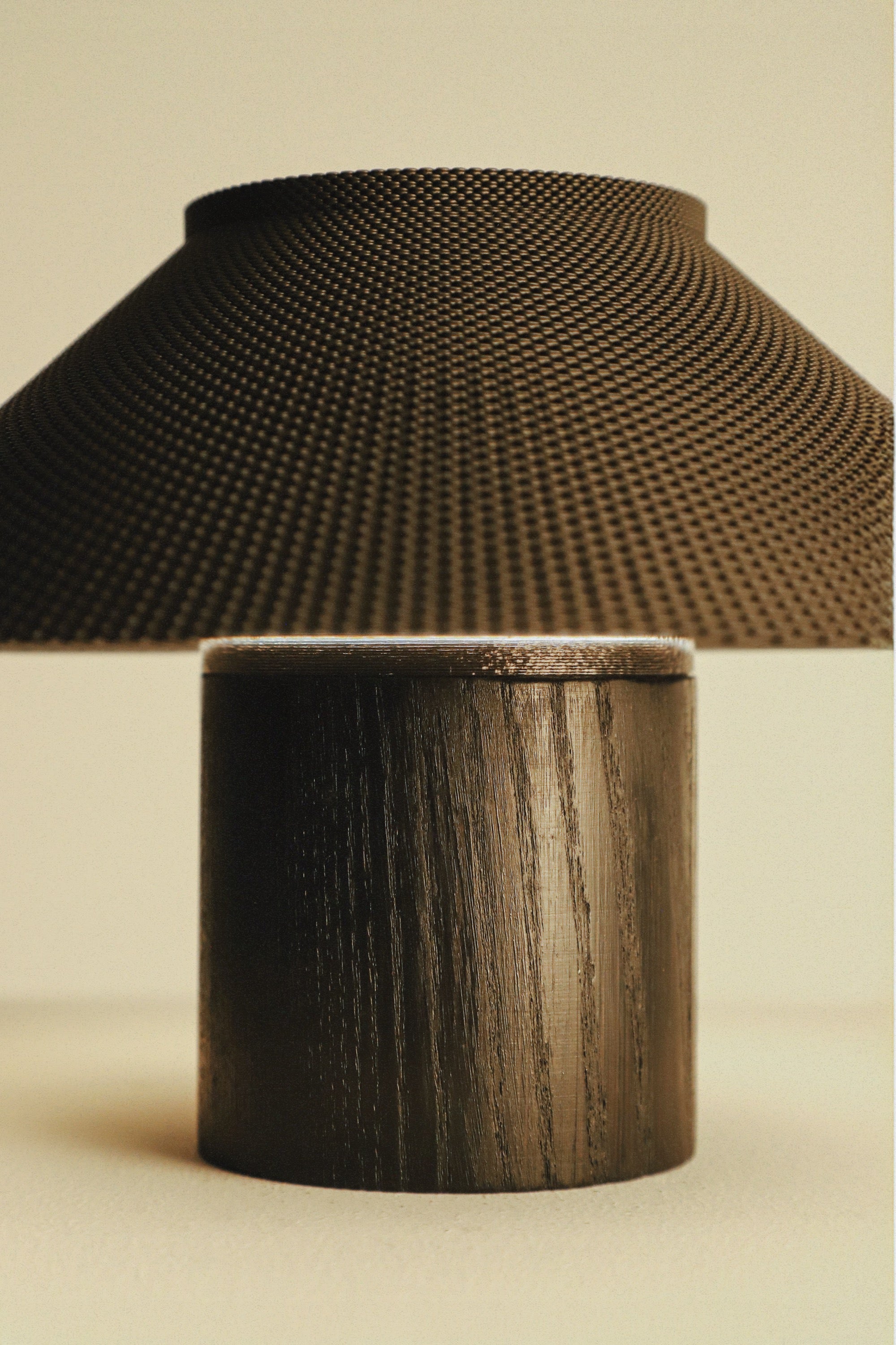 The Dappled Lamp - Charred Ash Wood
